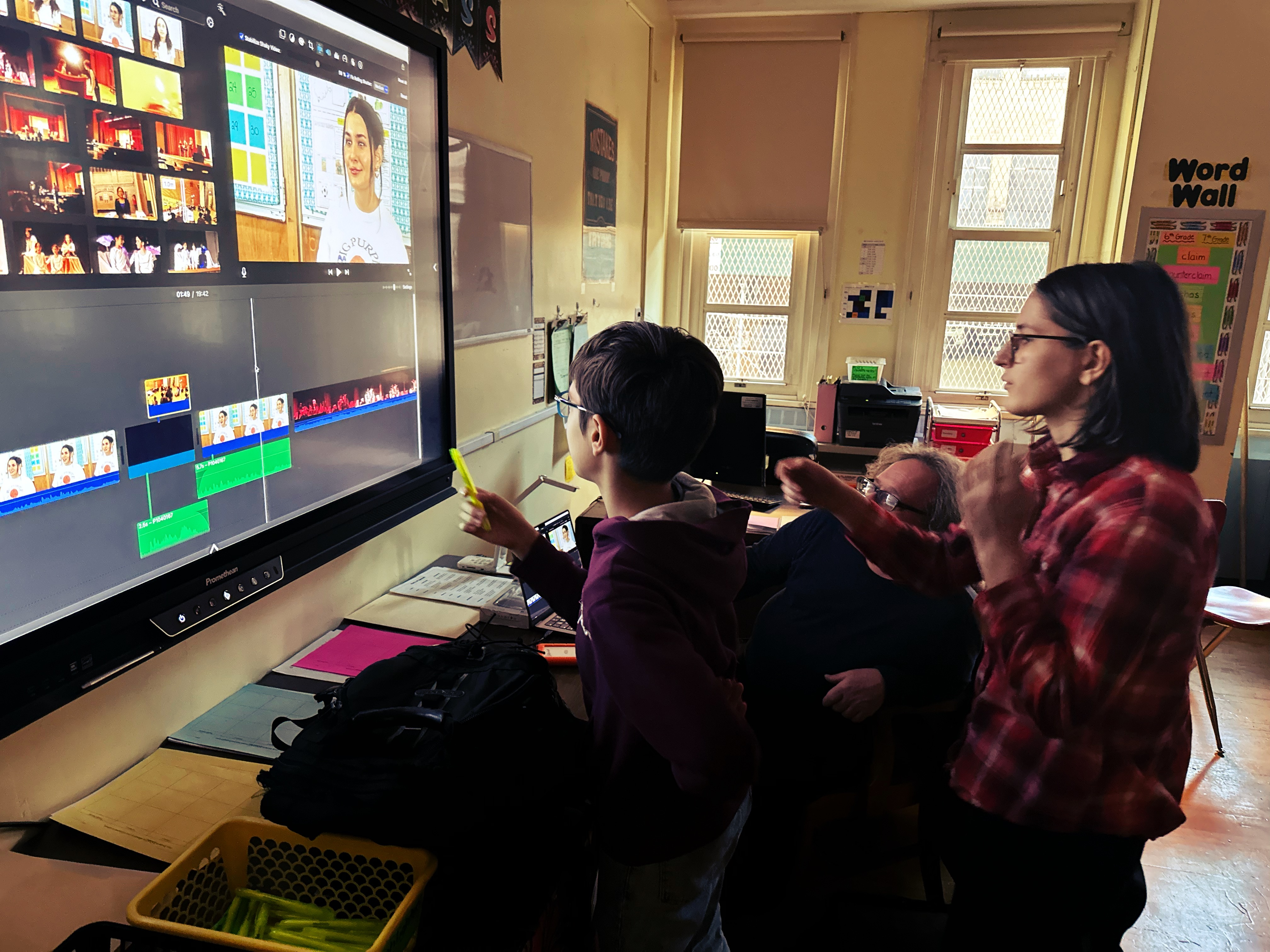 Editing class at Harlem Film School