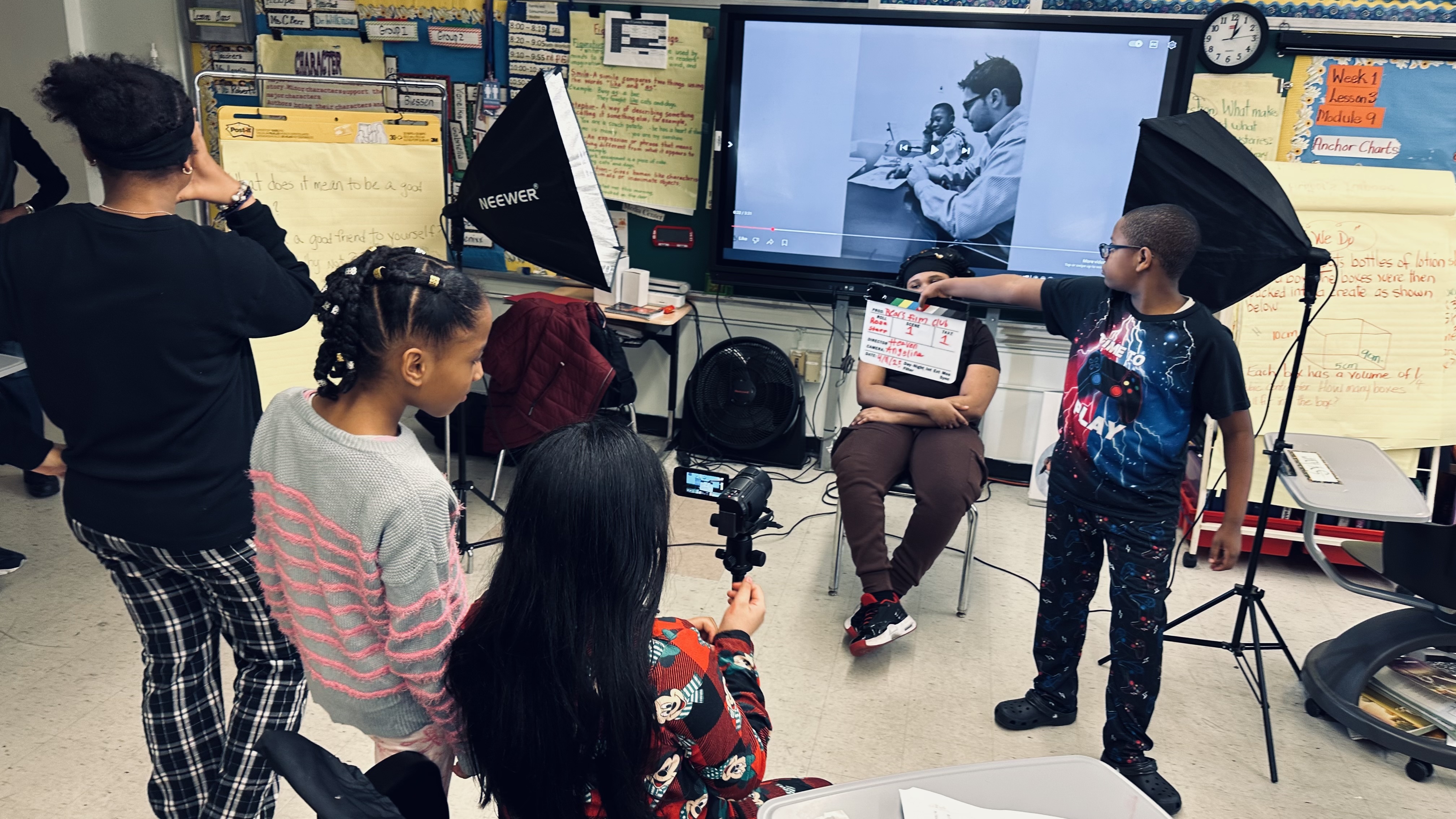 Camera Crew class at Harlem Film School